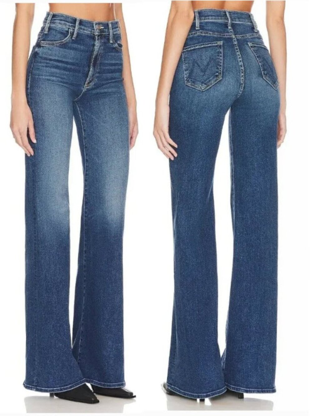 MOTHER The Hustler Roller Heel Jeans Need For Speed Flare 24